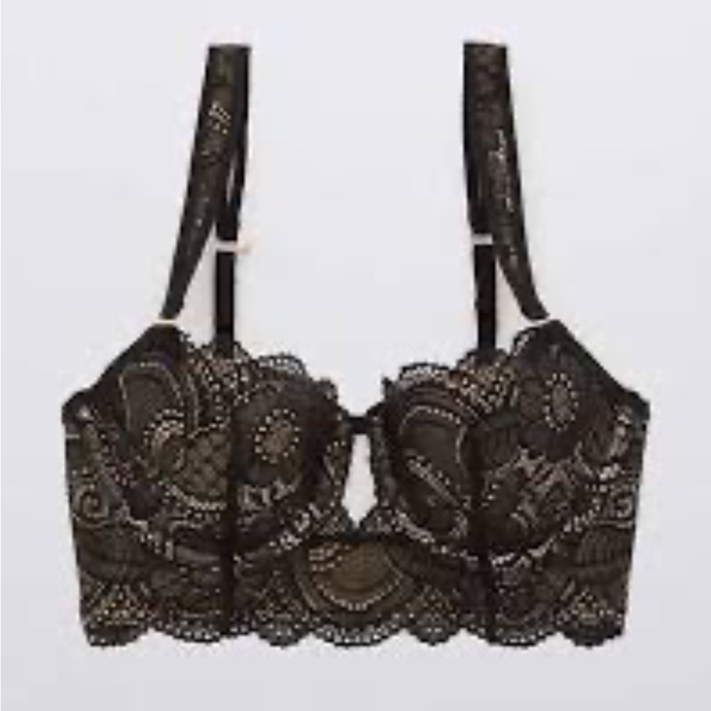 Aerie Real Power Balconette Lightly Lined Bra 32C